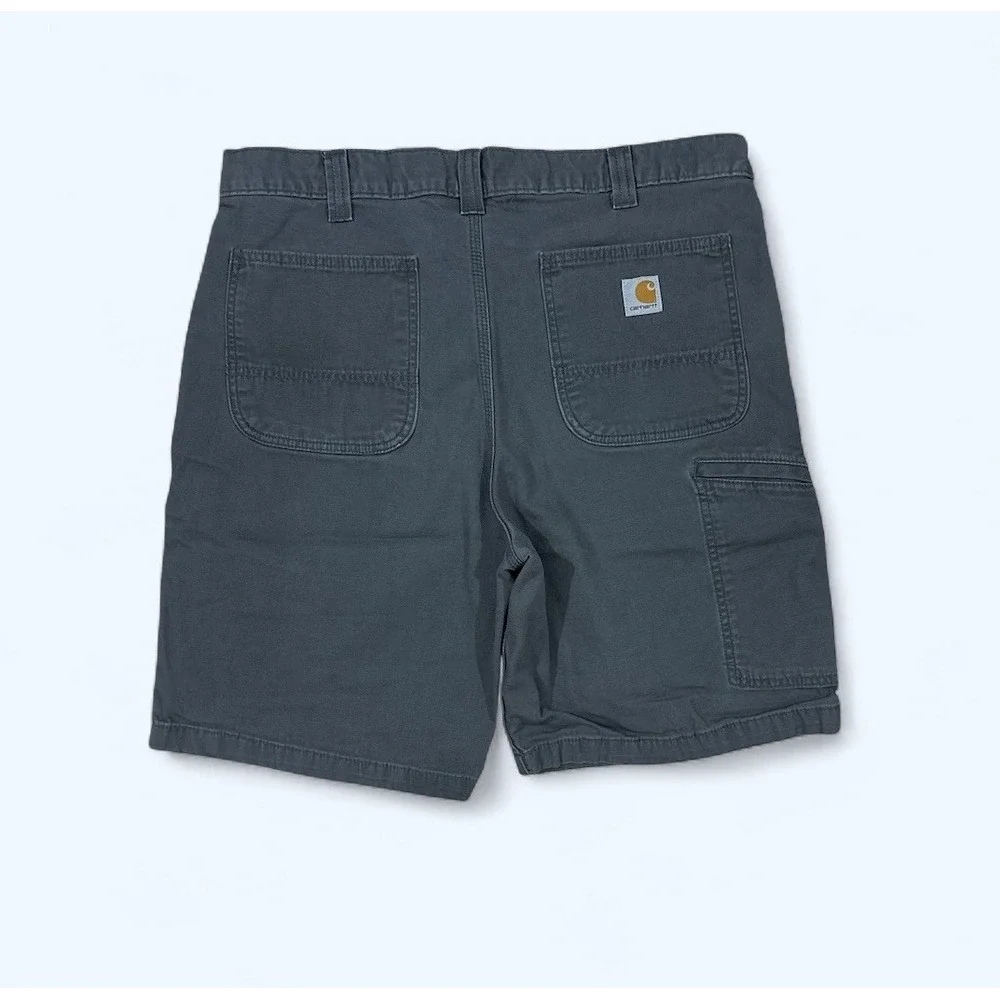CARHARTT shorts MENS 36 GRAY camping hiking work wear RELAXED FIT